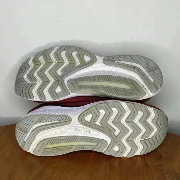 Saucony Mens Guide14 FormFit Power Running Shoe Mulberry Lime  Sz 9 - Picture 8 of 8